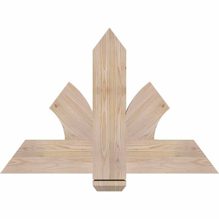 Ekena Millwork Redmond Smooth Timber Gable Bracket, Douglas Fir, 36"W x 24"H x 1 1/2"D x 5 1/2"F, 16/12 Pitch GBW036X24X0206RED00SDF